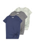 Abercrombie & Fitch Tricou albastru marin / gri amestecat / verde pastel - Pled.ro