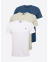 Abercrombie & Fitch Tricou bej / bleumarin / alb - Pled.ro