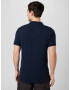 Abercrombie & Fitch Tricou bleumarin / alb - Pled.ro