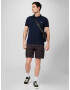 Abercrombie & Fitch Tricou bleumarin / alb - Pled.ro