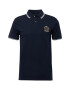 Abercrombie & Fitch Tricou bleumarin / albastru deschis / galben / alb - Pled.ro