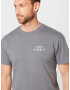 Abercrombie & Fitch Tricou gri / alb - Pled.ro