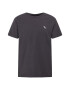 Abercrombie & Fitch Tricou gri metalic / alb - Pled.ro