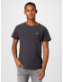 Abercrombie & Fitch Tricou gri metalic / alb - Pled.ro