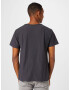 Abercrombie & Fitch Tricou gri metalic / alb - Pled.ro