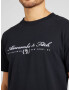 Abercrombie & Fitch Tricou gri / negru / alb - Pled.ro