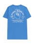 Abercrombie & Fitch Tricou 'MINDFULNESS' azuriu / alb - Pled.ro