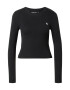 Abercrombie & Fitch Tricou negru / alb - Pled.ro