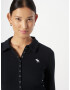 Abercrombie & Fitch Tricou negru / alb - Pled.ro