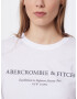 Abercrombie & Fitch Tricou negru / alb - Pled.ro