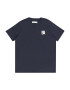 Abercrombie & Fitch Tricou 'PREPPY' bleumarin / albastru deschis / portocaliu / alb murdar - Pled.ro