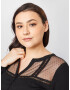 ABOUT YOU Curvy Rochie 'Greta' negru - Pled.ro