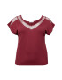 ABOUT YOU Curvy Tricou 'Bettina' roșu bordeaux - Pled.ro