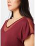 ABOUT YOU Curvy Tricou 'Bettina' roșu bordeaux - Pled.ro