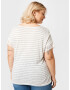 ABOUT YOU Curvy Tricou 'Karima' gri / alb - Pled.ro