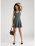 ABOUT YOU Rochie 'Evelyn' gri / verde închis - Pled.ro