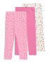 ABOUT YOU Leggings 'Charleen' ecru / albastru închis / roz / roz - Pled.ro