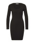 ABOUT YOU Rochie tricotat 'Jascha' negru - Pled.ro