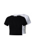 ABOUT YOU Tricou '2er pack top' negru / alb - Pled.ro