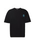 ABOUT YOU Tricou 'Arda' albastru aqua / negru - Pled.ro