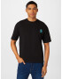 ABOUT YOU Tricou 'Arda' albastru aqua / negru - Pled.ro