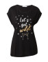 ABOUT YOU Tricou 'Betty' auriu / negru / argintiu - Pled.ro