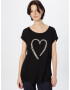 ABOUT YOU Tricou 'Ela' negru - Pled.ro