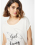 ABOUT YOU Tricou 'Silene' negru / argintiu / alb - Pled.ro