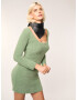 ABOUT YOU x Laura Giurcanu Rochie tricotat 'Alara' verde - Pled.ro