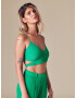 ABOUT YOU x Laura Giurcanu Top 'Charleen' verde - Pled.ro