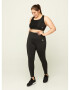 Active by Zizzi Pantaloni sport 'Abasic' negru / alb - Pled.ro