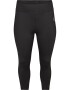 Active by Zizzi Pantaloni sport 'Abasic' negru / alb - Pled.ro