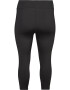 Active by Zizzi Pantaloni sport 'Abasic' negru / alb - Pled.ro