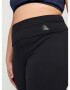 Active by Zizzi Pantaloni sport 'Abasic' negru / alb - Pled.ro