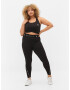 Active by Zizzi Pantaloni sport 'ADOLY' negru / alb - Pled.ro