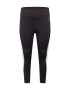 Active by Zizzi Pantaloni sport 'Selena' negru / alb - Pled.ro