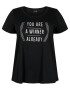 Active by Zizzi Tricou 'ALOGO' negru / alb - Pled.ro