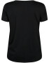 Active by Zizzi Tricou 'ALOGO' negru / alb - Pled.ro