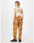 ADIDAS BY STELLA MCCARTNEY Pantaloni sport 'Floral Printed ' galben citron / portocaliu neon / roșu vin / alb - Pled.ro