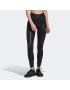 ADIDAS BY STELLA MCCARTNEY Pantaloni sport 'Shiny ' negru / alb - Pled.ro