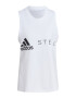 ADIDAS BY STELLA MCCARTNEY Sport top 'Logo' negru / alb - Pled.ro