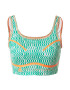 ADIDAS BY STELLA MCCARTNEY Sport top 'Truepurpose Printed' gri / verde smarald / portocaliu - Pled.ro