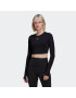 ADIDAS BY STELLA MCCARTNEY Tricou funcțional 'Truestrength' negru / alb - Pled.ro