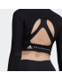 ADIDAS BY STELLA MCCARTNEY Tricou funcțional 'Truestrength' negru / alb - Pled.ro