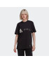 ADIDAS BY STELLA MCCARTNEY Tricou funcțional 'Logo' negru / alb - Pled.ro