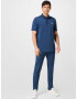 ADIDAS GOLF Tricou funcțional bleumarin / alb - Pled.ro