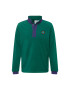 ADIDAS ORIGINALS Bluză de molton 'Wander Hour Quarter-Snap Polar Fleece' verde smarald / mov prună - Pled.ro