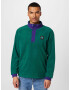 ADIDAS ORIGINALS Bluză de molton 'Wander Hour Quarter-Snap Polar Fleece' verde smarald / mov prună - Pled.ro