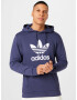 ADIDAS ORIGINALS Bluză de molton 'Adicolor Classics Trefoil' albastru marin / alb - Pled.ro