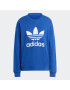 ADIDAS ORIGINALS Bluză de molton 'Trefoil Crew' albastru regal / alb - Pled.ro